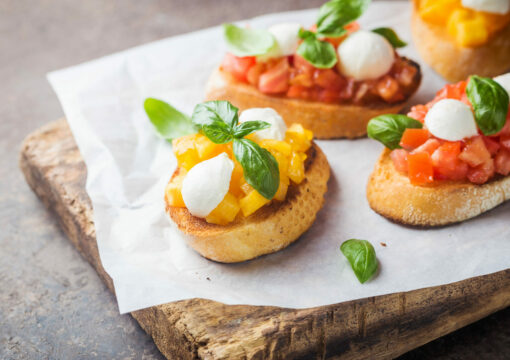 Il segreto di una bruschetta perfetta.. le verdure fresche!